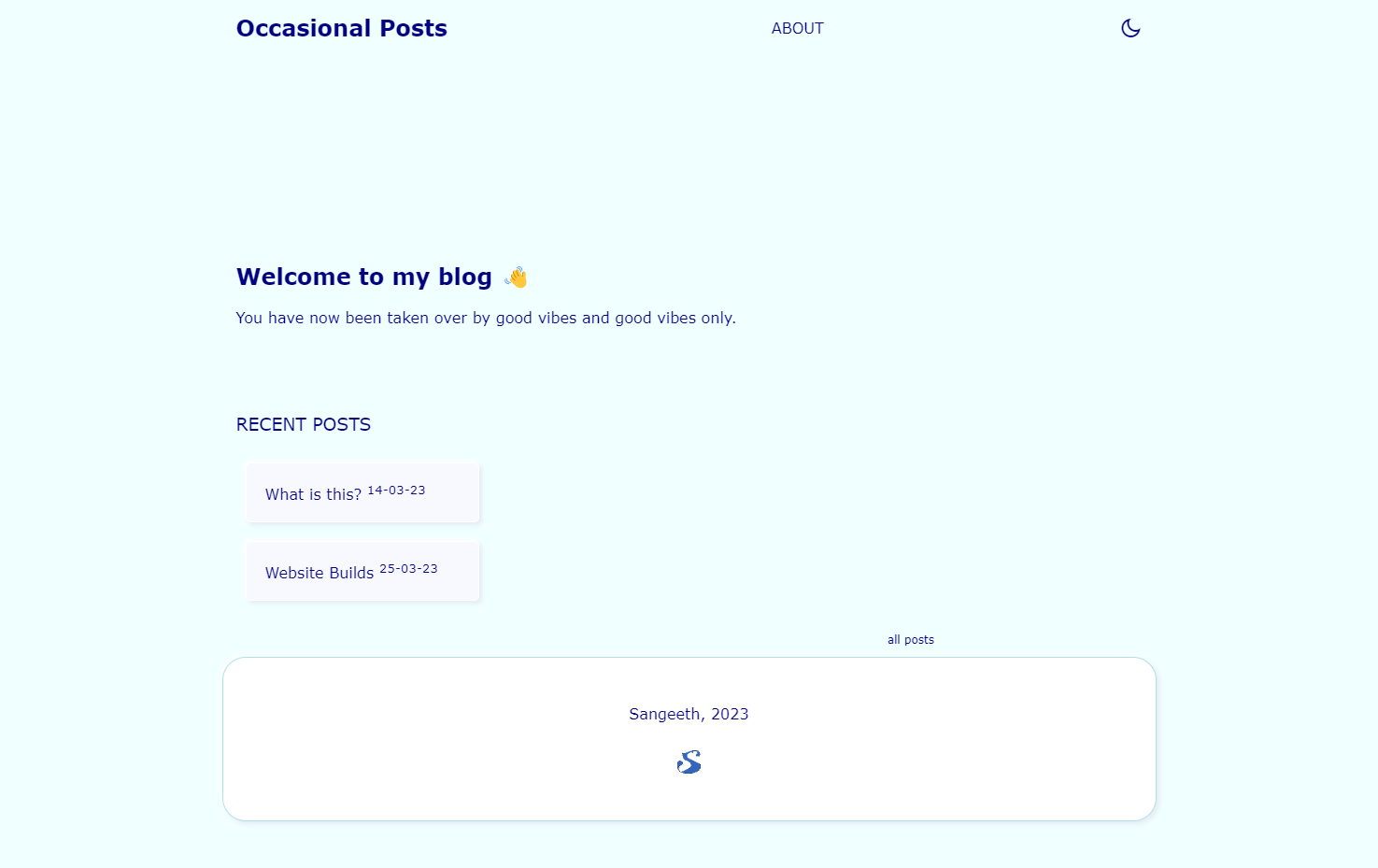 view of homepage as on 25.03.23